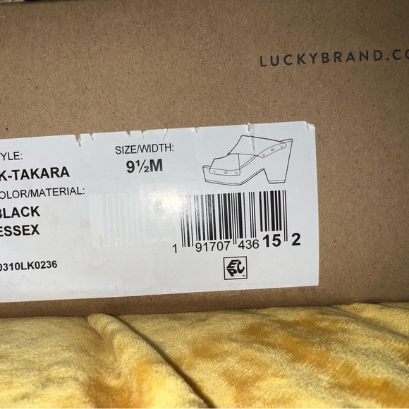 Lucky Brand Takara Slide Sandal Black Size 9.5 - Picture 7 of 8